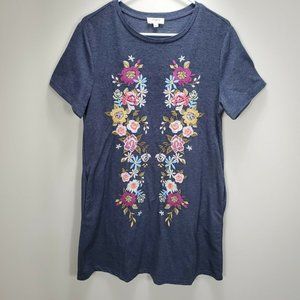 Umgee Embroidered shift dress